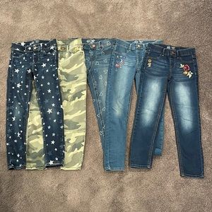 5 pair wonder nation jeggings size m (7-8)